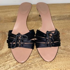 Gucci Kitten Heel Satin Slide